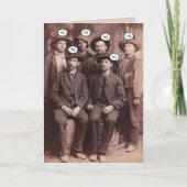 "Happy Birthday from the Gang" Funny Karte (Vorderseite)