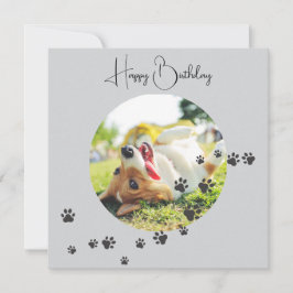 Happy Birthday from Your Furry Friend 2 Photos Karte