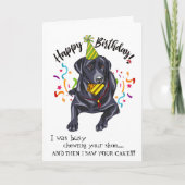 Happy Birthday from Your Labrador Buddy Karte (Vorderseite)