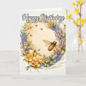 Happy Birthday | Frühlingsprobe Karte (Gelbe Blume)