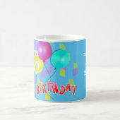 Happy Birthday Fun 50. Meilenstein Personalisiert Kaffeetasse (Mittel)