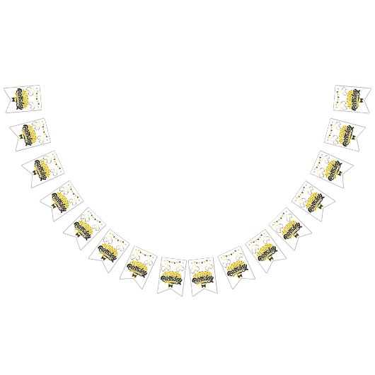 Happy Birthday Fun Bunting Banner (Alle)