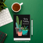 Happy Birthday Fun Cactus Pflanze Personalisiert C Karte