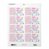 Happy Birthday FUN Cupcake Address Label (Vorne)