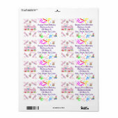 Happy Birthday FUN Cupcake Address Label (Vorne)