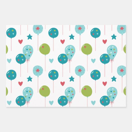 Happy Birthday Fun Geschenkpapier Set (Vorderseite 3)