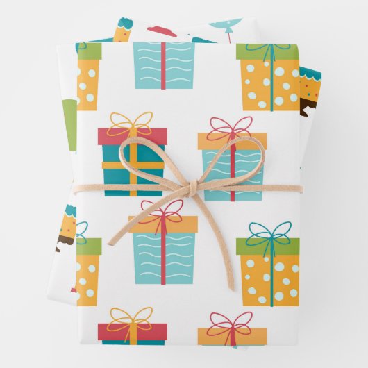 Happy Birthday Fun Geschenkpapier Set (Beispiel)