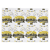 Happy Birthday Fun Große Geschenktasche Geschenktüte (Rückseite)