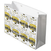 Happy Birthday Fun Große Geschenktasche Geschenktüte (Vorderseite Schrägansicht)