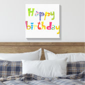 Happy Birthday Fun Letters Leinwanddruck (Insitu (Schlafzimmer))