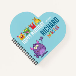 Happy Birthday FUN Monsters kids Notizblock