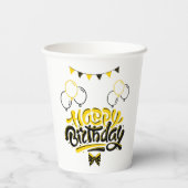 Happy Birthday Fun Paper Cups Pappbecher (Rückseite)