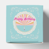 Happy Birthday Fun Party Box, Blue Rainbow Geschenkschachtel (Oben)
