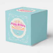 Happy Birthday Fun Party Box, Blue Rainbow Geschenkschachtel (Rückseite)