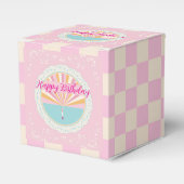 Happy Birthday Fun Party Box, Pink Rainbow Geschenkschachtel (Vorderseite)