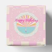 Happy Birthday Fun Party Box, Pink Rainbow Geschenkschachtel (Oben)