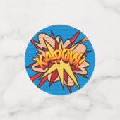 HAPPY BIRTHDAY Fun Retro Comic Book Konfetti (Klein Vorderseite)