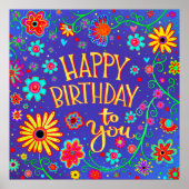 Happy Birthday Fun School Niedliche Inspirivity Poster (Vorne)