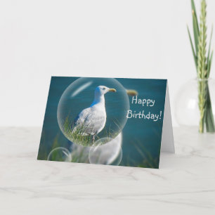 Happy Birthday Fun Seagull Karte
