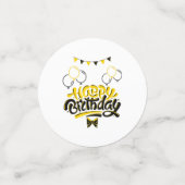 Happy Birthday Fun Table Confetti Konfetti (Klein Vorderseite)