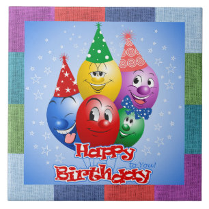 Happy Birthday Funny Balloons Fliese