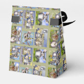 Happy Birthday Funny Cartoon Chinchillas Paper Box Geschenkschachtel (Rückseite)