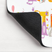 Happy Birthday Funny Cat Lover Bday Celebration Mousepad (Ecke)