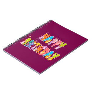 Happy Birthday Funny Cat Lover Bday Celebration Notizblock