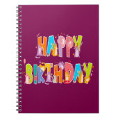 Happy Birthday Funny Cat Lover Bday Celebration Notizblock (Vorderseite)