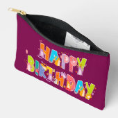 Happy Birthday Funny Cat Lover Bday Celebration Zubehörtasche (Offen)