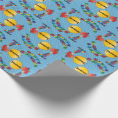 Happy Birthday Funny Clown Geschenkpapier (Ecke)