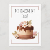 Happy Birthday Funny Coffee Cake Postkarte (Vorderseite)