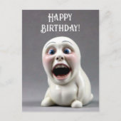 Happy Birthday Funny Figurine Postkarte (Vorderseite)