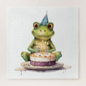 Happy Birthday Funny Frosch Puzzle (Vertikal)