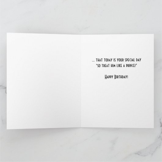 Happy Birthday Funny Hey Typ Toad Pub Karte (Innenseite)