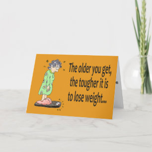 Happy Birthday Funny Humor Lose Weight Card Karte
