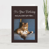 Happy Birthday Funny Playing Games Gamer Cat Karte (Vorderseite)