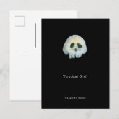 Happy Birthday Funny Skeleton Card Postkarte (Vorne/Hinten)