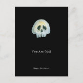 Happy Birthday Funny Skeleton Card Postkarte (Vorderseite)