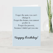 Happy Birthday Funny Sprichwort Karte (Vorderseite)