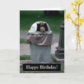 Happy Birthday Funny Squirrel Card Karte (Gelbe Blume)