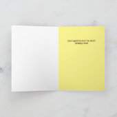 Happy Birthday Funny Squirrel Custom Text Karte (Innenseite)