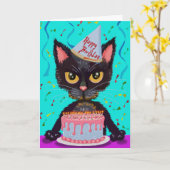 Happy Birthday Fur-Baby Karte (Gelbe Blume)