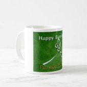 Happy Birthday Futbol Soccer Player Kaffeetasse (Vorderseite Links)