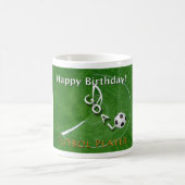 Happy Birthday Futbol Soccer Player Kaffeetasse (Mittel)