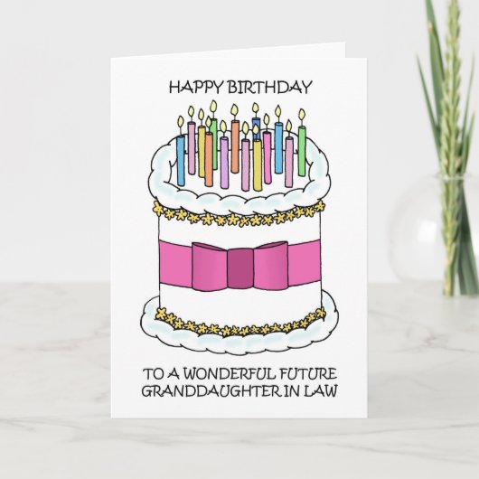 Happy Birthday Future Großtochter im Jura Karte (Vorderseite)