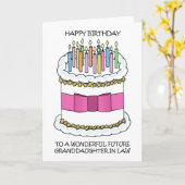 Happy Birthday Future Großtochter im Jura Karte (Gelbe Blume)