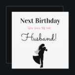 Happy Birthday Future Husband Feiertagskarte<br><div class="desc">Alles Gute zum Geburtstag Zukunft Husband Urlaubskarte.</div>