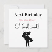 Happy Birthday Future Husband Feiertagskarte (Vorderseite)