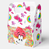 Happy Birthday Gable Favor Box Cupcake Geschenkschachtel (Geöffnet)